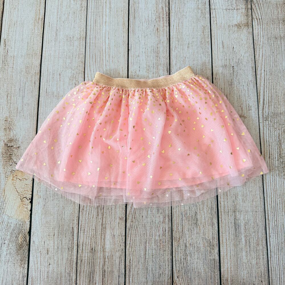 NWOT Girls (6/7) Cat & Jack - Pink Hearts - Tutu Skirt